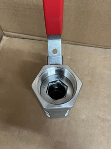 2" 2000 PSI NPT CF8M BODY DBL RP, 316SS TRIM, R-PTFE SEATS GRAPHITE SEALS, UNIBODY BALL VALVE, LOCKING HANDLE, API 607 FIRE-SAFE, NACE