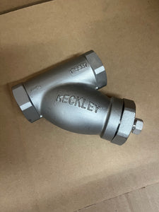 1" KECKLEY STYLE SSB7 CLASS 600 SOCKET WELD 316 STAINLESS STEEL Y-STRAINER