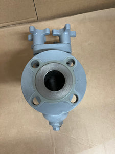 1 1/2" KECKLEY STYLE SGFVK CLASS 150 RF FLANGED CAST CARBON STEEL BASKET STRAINER WITH KNOBS