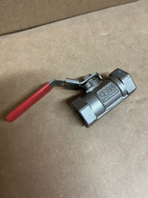 Load image into Gallery viewer, 3/4&quot; 2000 PSI NPT CF8M BODY DBL RP, 316SS TRIM, R-PTFE SEATS GRAPHITE SEALS, UNIBODY BALL VALVE, LOCKING HANDLE, API 607 FIRE-SAFE, NACE