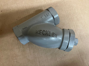 1" KECKLEY STYLE SB7 CLASS 600 SOCKET WELD CAST CARBON STEEL BODYY-STRAINER