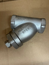Load image into Gallery viewer, 1 1/4&quot; KECKLEY STYLE SSB7 CLASS 600 NPT 316 STAINLESS STEEL Y-STRAINER