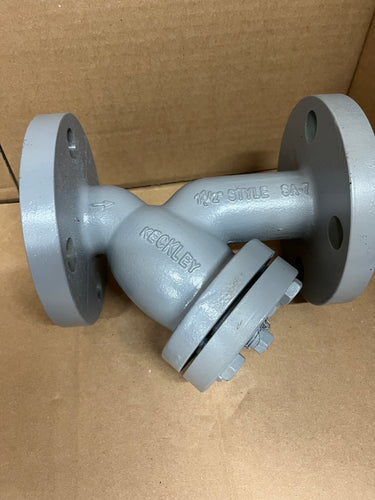 1 1/2: KECKLEY STYLE SA7 CLASS 300 RF FLANGED CAST CARBON STEEL BODY Y-STRAINER