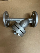 Load image into Gallery viewer, 1/2&quot; KECKLEY STYLE SSA7 CLASS 150 RF FLANGED 316 STAINLESS STEEL Y-STRAINER