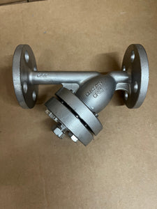 1/2" KECKLEY STYLE SSA7 CLASS 150 RF FLANGED 316 STAINLESS STEEL Y-STRAINER