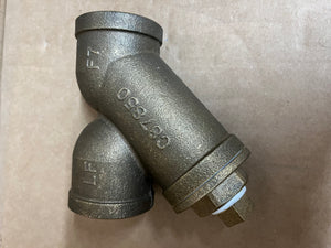 1 1/2" KECKLEY STYLE F7 CLASS 125 NPT LEAD FREE BODY Y-STRAINER