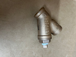 3/4" KECKLEY STYLE F7 CLASS 125 NPT BRONZE BODY Y-STRAINER