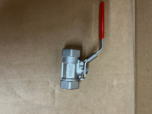 3/8" 2000 PSI NPT CF8M BODY DBL RP, 316SS TRIM, R-PTFE SEATS GRAPHITE SEALS, UNIBODY BALL VALVE, LOCKING HANDLE, API 607 FIRE-SAFE, NACE