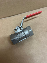 Load image into Gallery viewer, 3/4&quot; 2000 PSI NPT CF8M BODY DBL RP, 316SS TRIM, R-PTFE SEATS GRAPHITE SEALS, UNIBODY BALL VALVE, LOCKING HANDLE, API 607 FIRE-SAFE, NACE