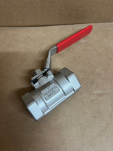 Load image into Gallery viewer, 1&quot; 2000 PSI NPT CF8M BODY DBL RP, 316SS TRIM, R-PTFE SEATS GRAPHITE SEALS, UNIBODY BALL VALVE, LOCKING HANDLE, API 607 FIRE-SAFE, NACE