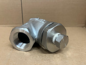 1 1/4" KECKLEY STYLE SSB7 CLASS 600 NPT 316 STAINLESS STEEL Y-STRAINER