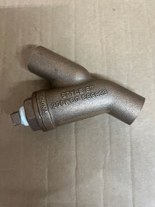 3/4" KECKLEY STYLE E7 CLASS 125 SOLDER JOINT LEAD FREE BODY Y-STRAINER
