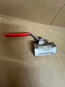 1 1/2" 2000 PSI NPT CF8M BODY DBL RP, 316SS TRIM, R-PTFE SEATS GRAPHITE SEALS, UNIBODY BALL VALVE, LOCKING HANDLE, API 607 FIRE-SAFE, NACE