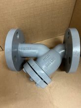 Load image into Gallery viewer, 1 1/2: KECKLEY STYLE SA7 CLASS 300 RF FLANGED CAST CARBON STEEL BODY Y-STRAINER