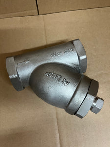 1 1/2: KECKLEY STYLE SSB7 CLASS 600 NPT 316 STAINLESS STELL Y-STRAINER