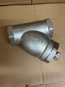 1 1/2" KECKLEY STYLE SSB7 CLASS 600 SOCKET WELD 316 STAINLESS STEEL Y-STRAINER