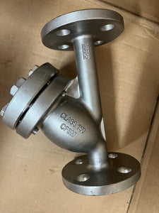 3/4" KECKLEY STYLE SSA7 CLASS 150 RF FLANGED 316 STAINLESS STEEL Y-STRAINER