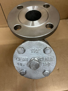 1 1/2" KECKLSY STYLE SSA7 CLASS 150 RF FLANGED 316 STAINLESS STEEL Y-STRAINER