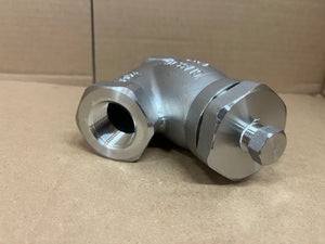 1" KECKLEY STYLE SSB7 CLASS 600 NPT 316 STAINLESS STEEL Y-STRAINER