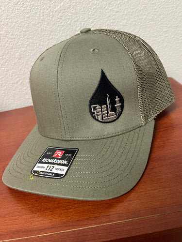 Trucker Hat; Army Green & Black