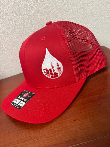Trucker Hat; Red and White