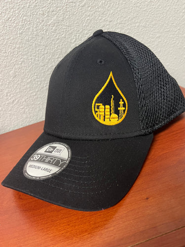 Trucker Hat; Black and Yellow
