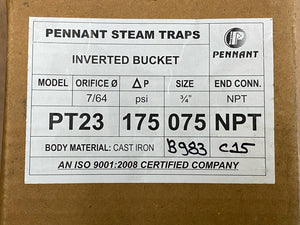 PENNANT 3/4" PT23-175 STEAM TRAP